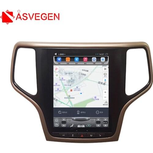 Touch Screen 10.4 inch Android 7.1 Quad Core Car GPS Radio For Jeep Grand Cherokee 2013-2018 2 Din Multimedia DVD Player