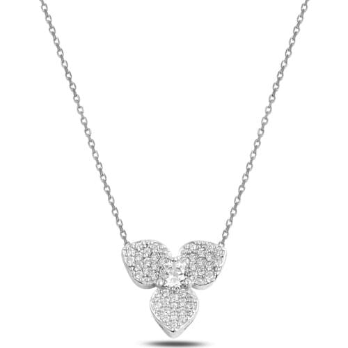 Silver Daisy Necklace