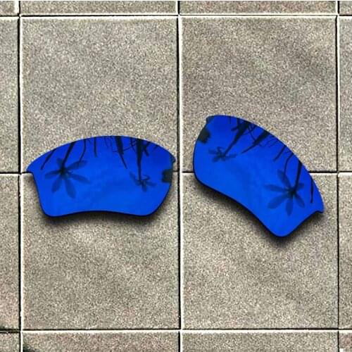 Deep Blue Polarized Sunglasses Replacement Lens for-Oakley Half Jacket 2.0 XL Frame 100% UV Protection Good Fitness