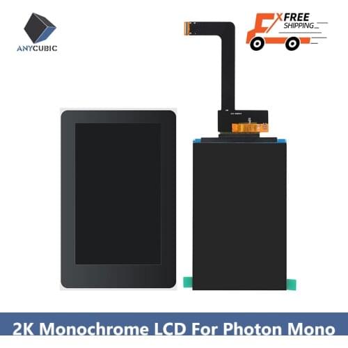ANYCUBIC 3d Printer Parts 6''2K Monochrome LCD Screen for Photon Mono impresora 3d