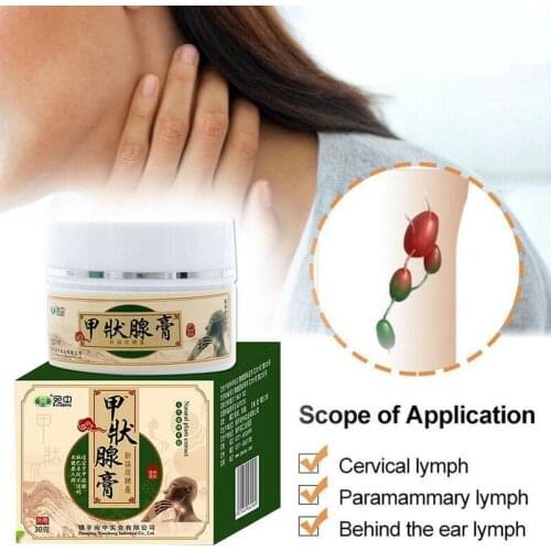 1bottle Thyroid Cream For Lymphatic Detox Anti-swelling Neck Muscle Swelling & Breast Lymph Node Pain Relief Plaster Health Care