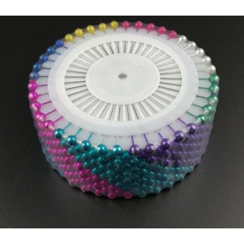 12sets Pearl Pins Round Head Dressmaking Craft Wedding Faux Pearl Decorating Sewing Pins Stainless Steel Embroidery Accessory