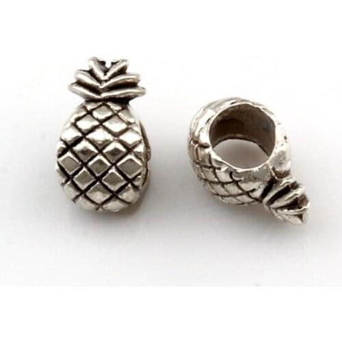 20Pcs Pineapple Big Hole Beads For Jewelry Making Bracelet Necklace DIY Accessories D-65