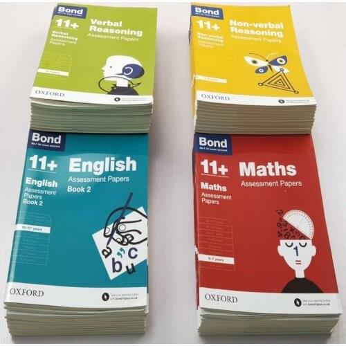 42 Books Bond 11 English Maths Verbal Reasoning Non-Reasoning Assessment Papers Books For 5-13 Years Old Brain Early Education