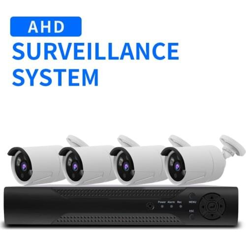 4CH 1080P AHD DVR Video Surveillance System With 4Pcs 2000TVL 2MP Security AHD Cameras Outdoor Home CCTV Security Camera Kit