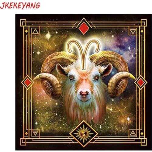 5D DIY square/round Diamond Painting Aries Cross Stitch Diamond Embroidery Pattern Rhinestone Home Decor J1178