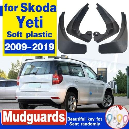 Car fender Splash guards mud flaps mud guard fit for skoda yeti 2014-2015 2016- 017 soft plastic 4pcs per set