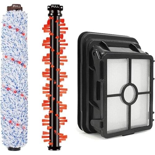 3PCS/Lot Hepa Filter + Roller Brush for Bissell Crosswave 1785 Series 1785G/V/W Robot Vacuum Cleaner Accessories Parts #1608683
