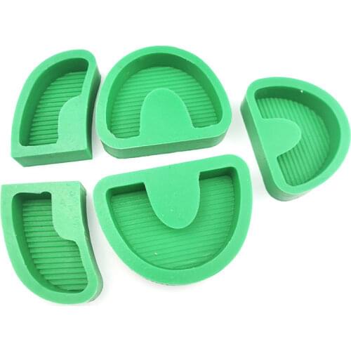 Dental Lab Tools Silicon Rubber Base Moulds Plaster Gypsum Carving Model Former Base Molds with/Without Tonguel