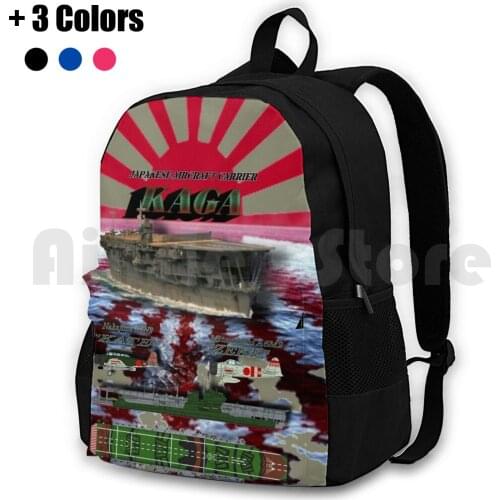 " Kaga " Cv ( A ) Outdoor Hiking Backpack Waterproof Camping Travel Ships Warships Japan Idea Online Games Computer Games Game