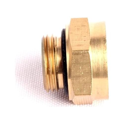 18pcs Green Thumb Inner Diameter 22mm Male Thread Hex Brass Fittting Garden Water Pipe Quick Connector