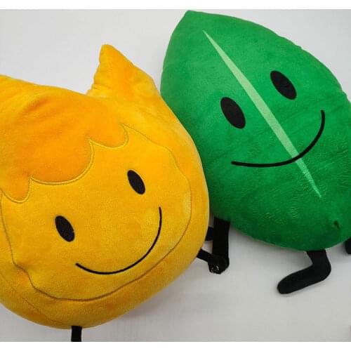 Leaf Plush Pillows Kawaii Leafy Plushies Toy Stuffed Cushion for Kids Birthday Gift Home Decor Cute Firey Lifelike Plants