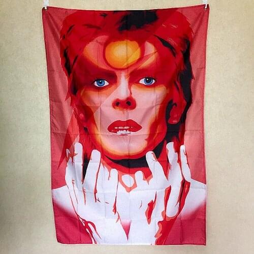 Popular Music Theme Painting Wall Decoration Reggae Hip Hop Flag & Banner Rock and Roll Pop Band Team Logo Concert Posters D6