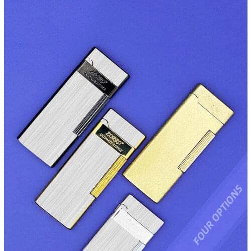 Zorro Advanced Ultra-thin Inflatable Gas Lighter Creative Side Sliding Grinding Wheel Ignition Mens Gift Kitchen Gadgets