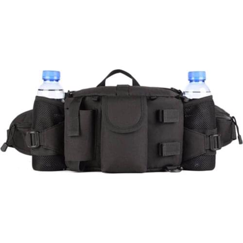 Men Outdoors Waterproof Nylon Mountaineering Riding Hunt Chest Waist Bags Shoulder Bags Tactical Pack Water Bottle Kettle Pouch