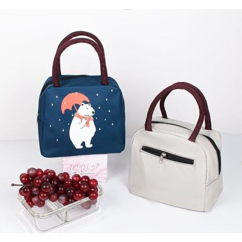 New Arrive Insulated Lunch Bag Portable keep Food Safe warm Bag Cooler Working Multi-function launch Box school Can Customized