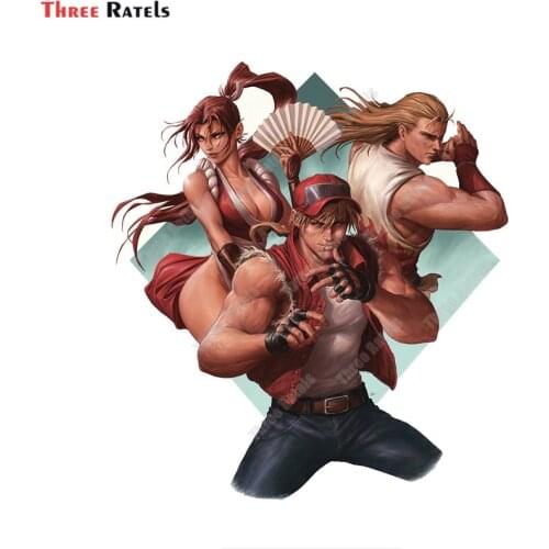 Three Ratels A398 Shiranui Mai Terry Bogard And Andy Bogard Automobiles & Motorcycles Car Sticker Vinyl Materal Decals