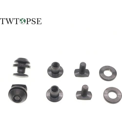 TWTOPSE Titanium Bike Brake Bolts For Brompton Folding Bike Bicycle C Brake Caliper Screw Sets Bike Part Lightweight 16.4g 4pcs