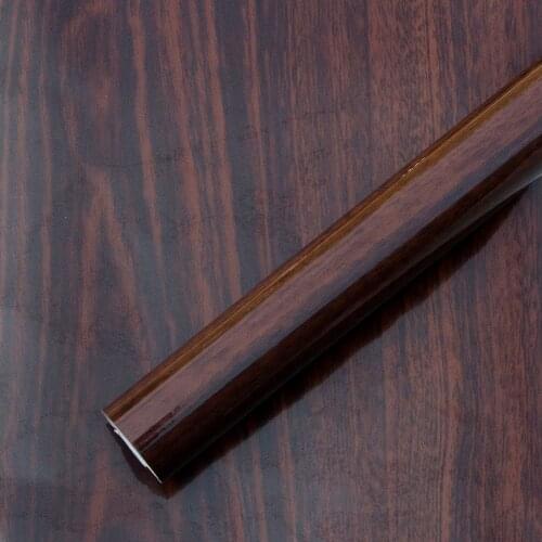 High Glossy Wood Grain Car Vinyl Interior Decal Sticker Car Wrap Film Home Decoration Sticker