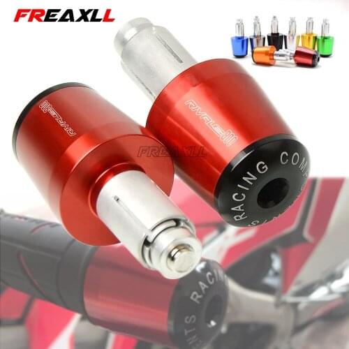 For MV Agusta Rivale 800 Rivale800 2013-2016 CNC Logo Plugs Motorcycle 7/8'' 22mm Handlebar Motorbike Handle Bar Grips Cap Ends