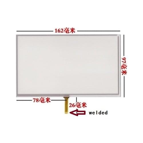 10pcs/lot e road navigation 7 inch touch screen HD-X10 X20 palm micro T10 X30 touch screen GPS navigator display 162*97 mm