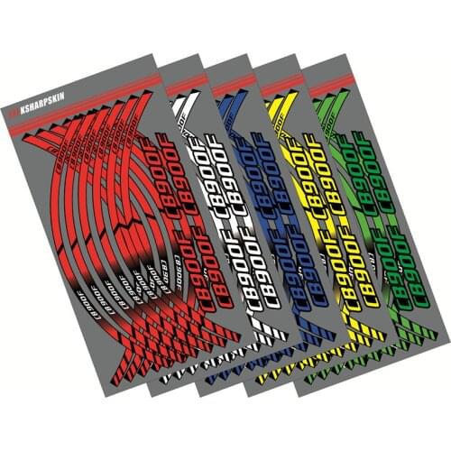 12 X Motorcycle outer ring sticker stripe wheel accessories decorative reflective decals Suitable for HONDA CBR900F CBR 900F
