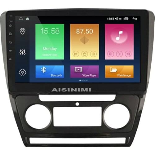 AISINIMI Android 10 Car Dvd Player navigation For VOLKSWAGEN SKODA OCTAVIA (MANUAL AC) Car Audio Gps Multimedia Stereo Monitor