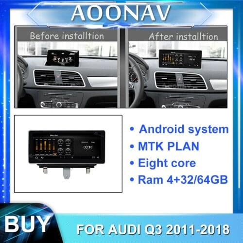 2din android car radio multimedia player for-AUDI Q3 2011-2018 car stereo autoradio touch screen GPS navigation head unit