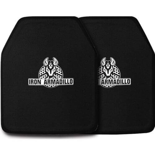 IRON ARMADILLO Personal Protection Armor Plate Insert NIJ Level 4 UHMWPE 10x12" light weight pack of 2 pcs for Plate Carrier