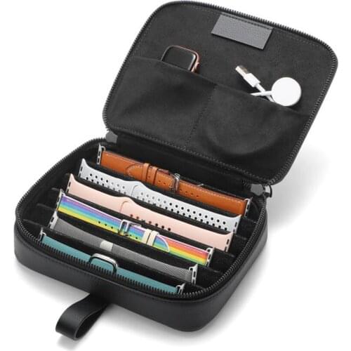 Smart Watch Case For Watch Strap Storage Lightweight Durable Spacious Charger Storage Organizer For Traveling Carrying Case