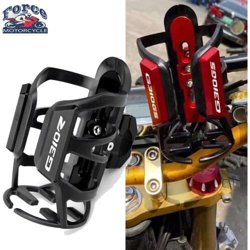 For BMW G310GS G310R G310 GS/R G 310GS 310R All Yaers Motorcycle CNC Aluminum+ Rubber Beverage Water Bottle Drink Cup Holder