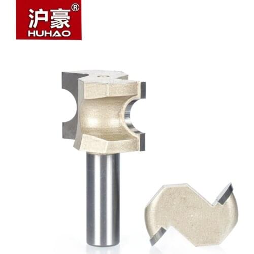 HUHAO 1pc 1/2" Shank Router Bits For Wood Woodworking Tool Tenon Seal Bits T - mortis Combination CNC Cutter