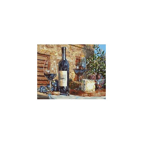 MaHuaf-W069 Still-life with wine canvas painting for living room coloring by numbers on canvas for home decor