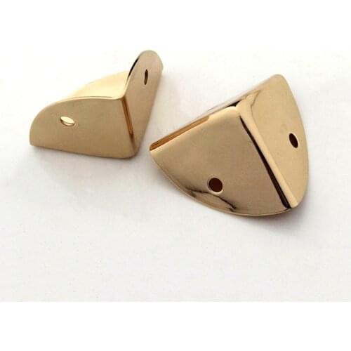 2pcs Metal Triangle Bag Corner Protector Buckle for Leather Craft Purse Flap Handbag Book Photo Album DIY Hardware Accessories