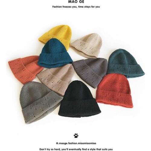 Fashion Casual шапка Hats and Caps Unisex Winter Adult Hats for Women Men Warm Knitted Hat Holes Skullies Beanies Accessories