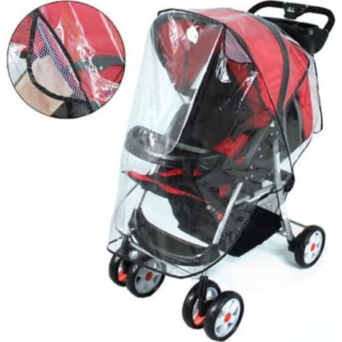 Fashion Universal Buggy Pushchair Stroller Pram Transparent Rain Cover Baby Travel Cover