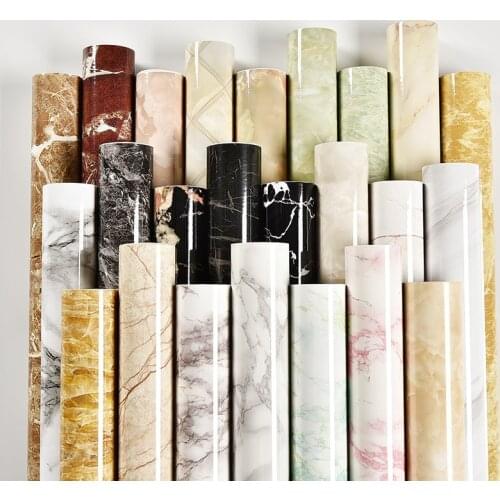 Imitation marble pattern sticker countertop desktop cabinet stove with wallpaper self-adhesive thickening wall sticker kitchen