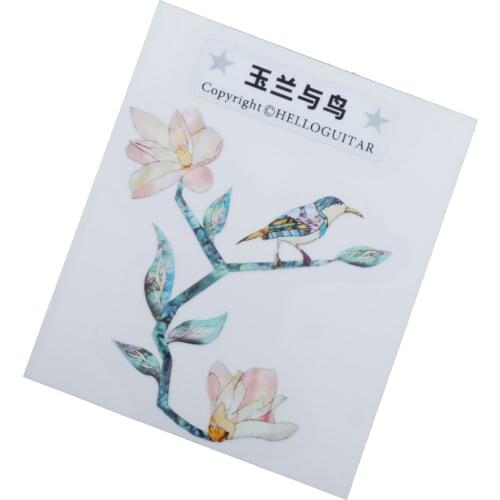 Electric Guitar Bass Body Decals Sticker PVC 10cm Headstock Inlay Sticker Parts