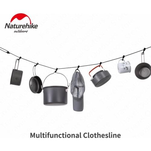 Naturehike Outdoor 4.3M Anti-skid Rope Hanging Rope Multipurpose Camping Accessories Clothes line Awning Hanging Rope