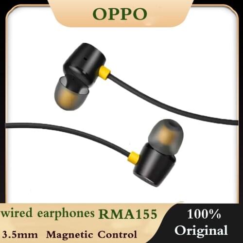Original OPPO Realme Buds 2 RMA155 Magnetic control 3.5mm earphones X2 Pro XT 5I 5 Pro XT C2 Q 3 Pro X Lite Maste