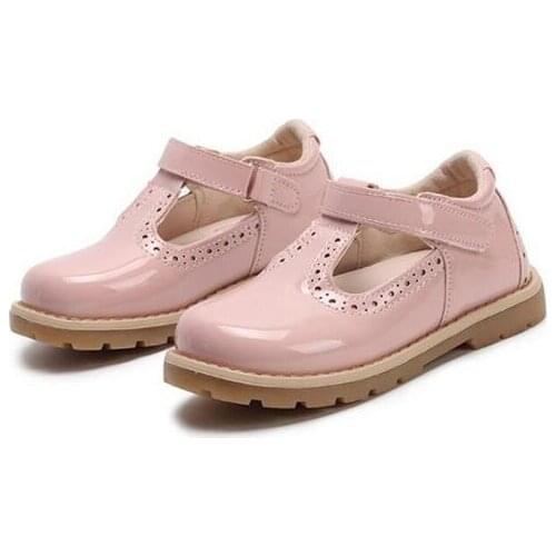 2017 new hot bright girl patent leather sparkling four seasons shoes size 21-30 princess party dress girls casual shoes