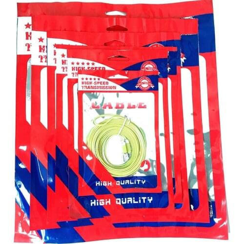 Wholesale 500pcs/lot new Plastic zipper opp bag retail package plastic bag for cable mobile phone accessories