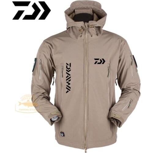 Autumn Daiwa Fishing Clothes Mens Winter Outdoor Fishing Jacket Waterproof Mountaineering Sportswear Windproof Fishing Jacket