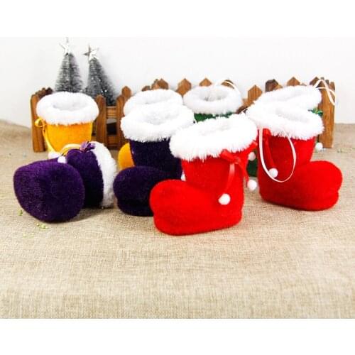 Christmas candy bag Christmas decorations creative Christmas Eve gift candy shoes boots gift box