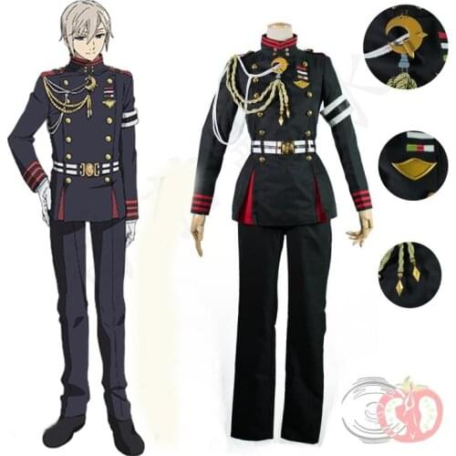 Seraph of the End Owari no Serafu Shinya Hiragi Cosplay Costume Uniform All Size