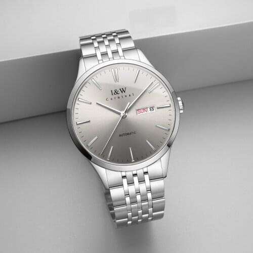 Switzerland CARNIVAL New MIYOTA Movement Automatic Watch Men Sapphire Mechanical Watches Calendar Waterproof 316L Steel Relogio