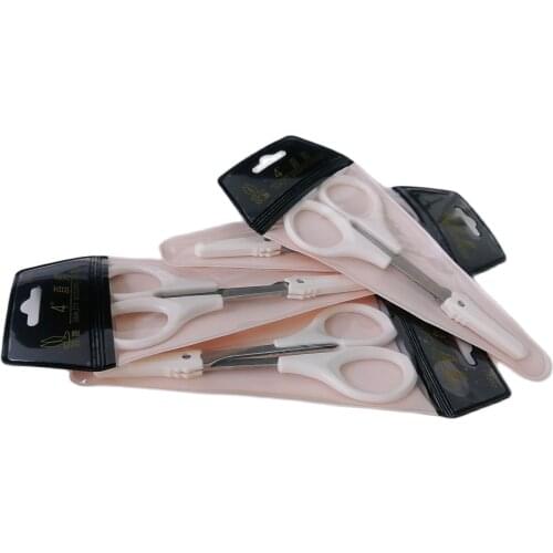 1PCS/Pack Eyebrow Trimmer Straight Tip Eyebrow Eyelashe Scissors for Makeup Beauty Tool