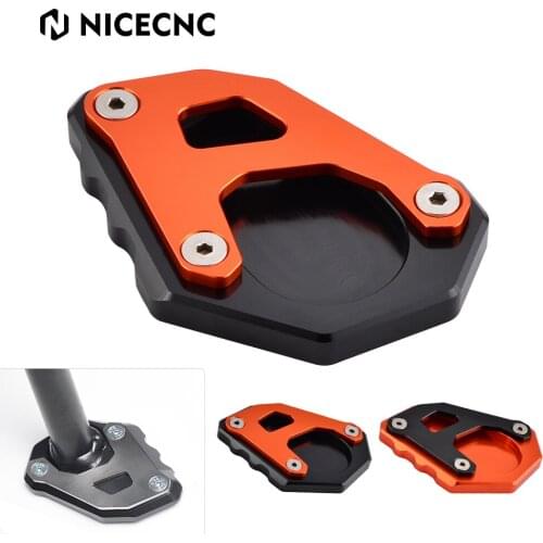 CNC Kickstand Side Stand Pad Plate Aluminum Extension For KTM 1050 1090 1190 1290 Super Adventure