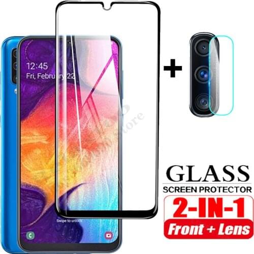 2-IN-1 tempered glass for samsung A50 A30 A20 A10 S glass camera lens screen protective for samsung galaxy A50S A30S A10S glass
