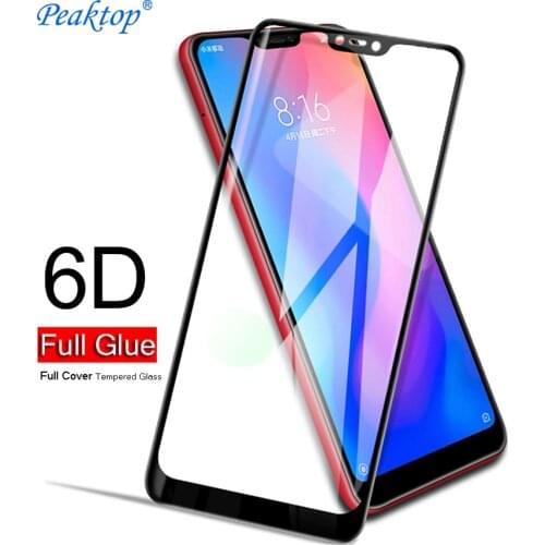 6D Full Glue Cover Tempered Glass For Xiaomi Pocophone F1 Mi 9 8 SE A2 Lite Max 3 Redmi Note 7 6 5 Pro Screen Protector Film